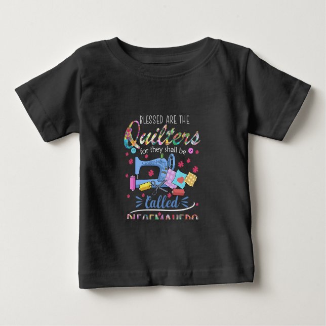 Camiseta De Bebé Bienaventurados Los Cuchillos Para Los Que Ellos S (Anverso)