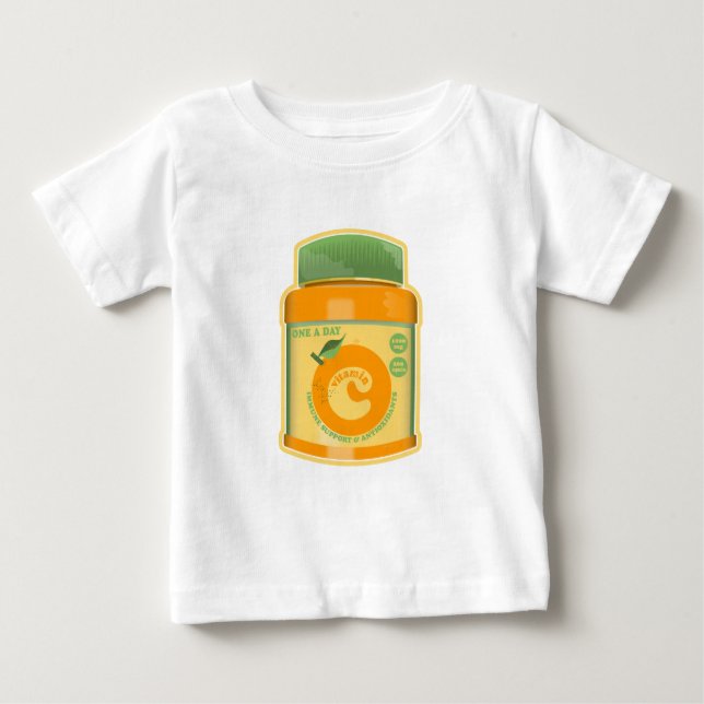 Camiseta De Bebé Bienestar de la vitamina C (Anverso)
