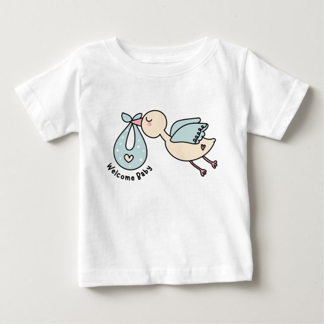 Camiseta De Bebé Bienvenida bebé (Anverso)