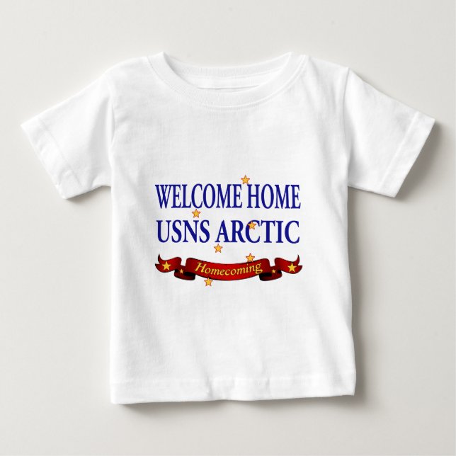Camiseta De Bebé Bienvenida Hogar USNS Arctic (Anverso)