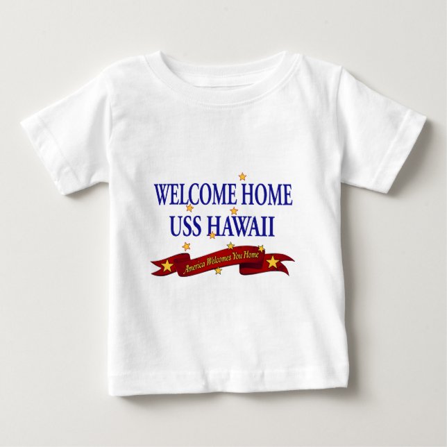 Camiseta De Bebé Bienvenida Hogar USS Hawaii (Anverso)