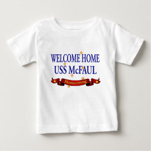 Camiseta De Bebé Bienvenida Hogar USS McFaul