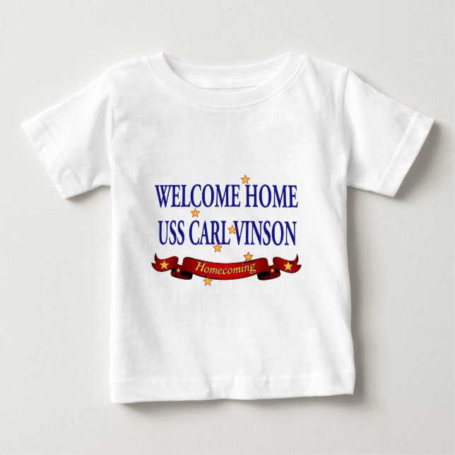 Camiseta De Bebé Bienvenido a casa USS Carl Vinson (Anverso)