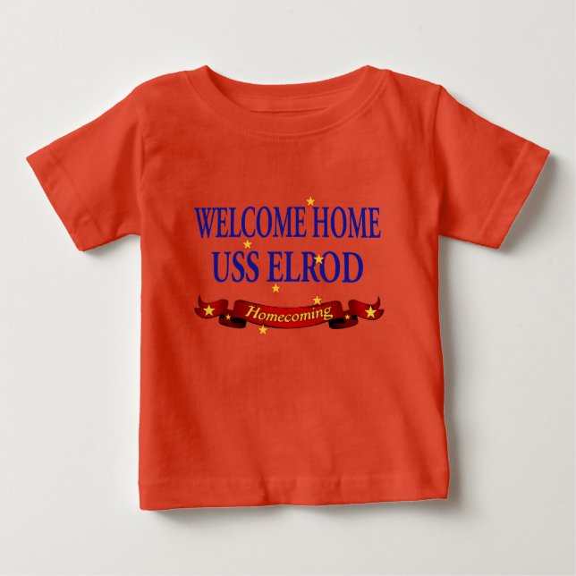Camiseta De Bebé Bienvenido a casa USS Elrod (Anverso)