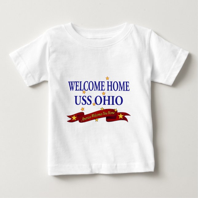 Camiseta De Bebé Bienvenido a casa USS Ohio (Anverso)