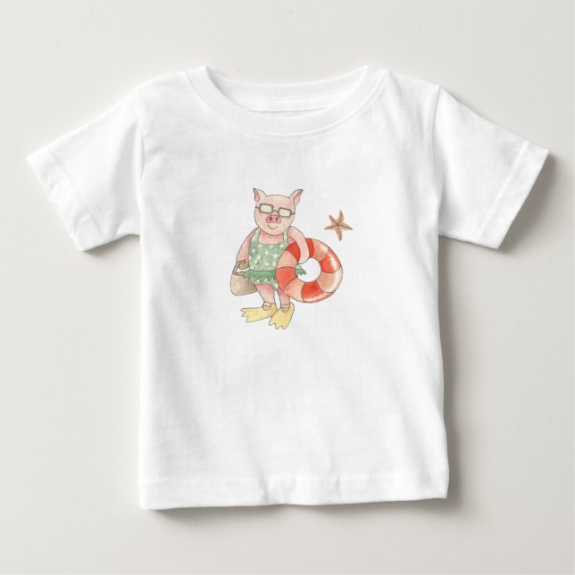 Camiseta De Bebé Bienvenido verano! (Anverso)