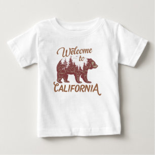 Camiseta De Bebé Bienvenidos a California Bear