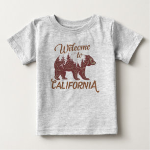 Camiseta De Bebé Bienvenidos a California Bear