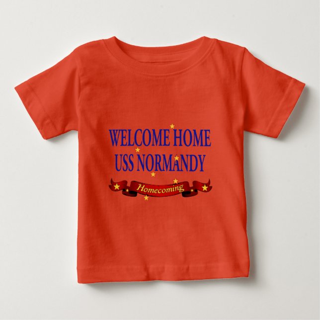 Camiseta De Bebé Bienvenidos A Casa USS Normandy (Anverso)