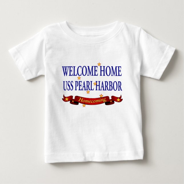 Camiseta De Bebé Bienvenidos A Casa USS Pearl Harbor (Anverso)