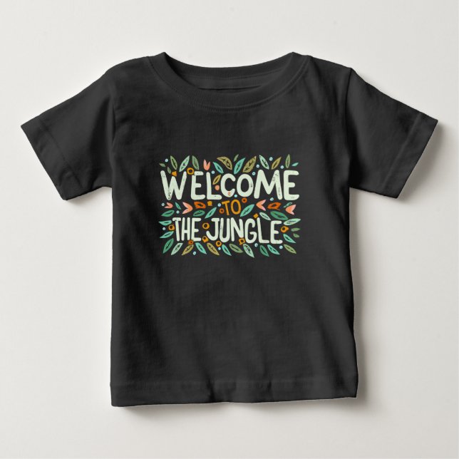 Camiseta De Bebé Bienvenidos a la jungla (Anverso)
