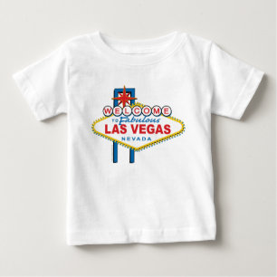 Camiseta De Bebé Bienvenidos al Rótulo Las Vegas