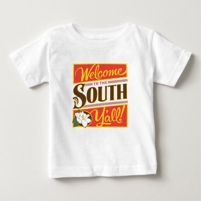 Camiseta De Bebé Bienvenidos Al Sur (Anverso)