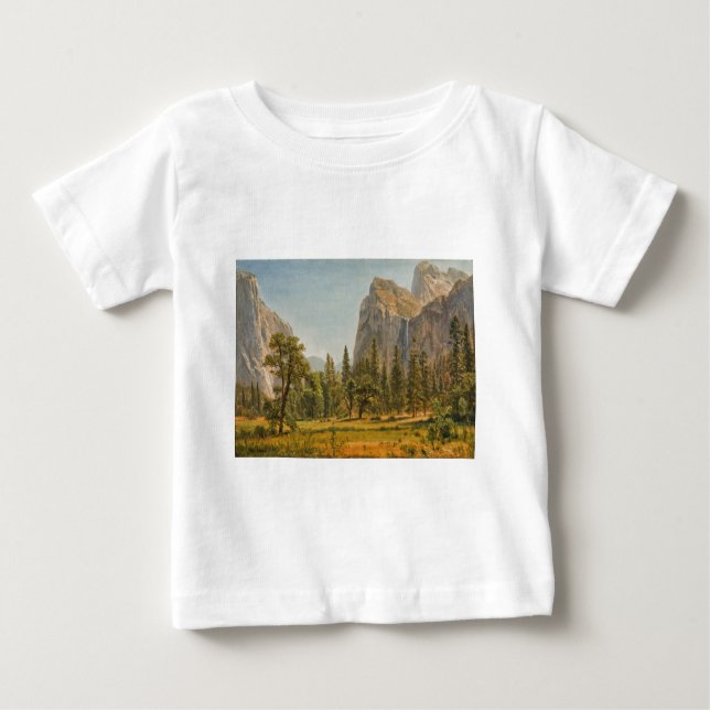 Camiseta De Bebé Bierstadt Bridal Veil cae, Valle Yosemite (Anverso)