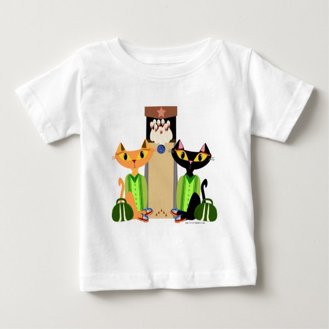 Camiseta De Bebé Big Alley Cats (Anverso)
