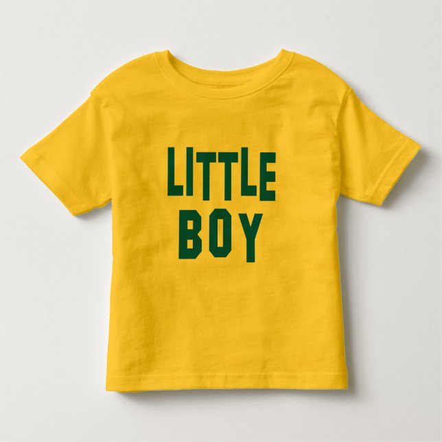 Camiseta De Bebé Big Boy y Little Boy Coincidiendo con los ojos (Anverso)