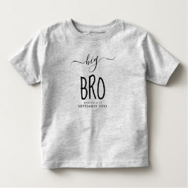 Camiseta De Bebé Big Bro | Diversión personalizada de Invitación de