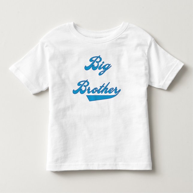 Camiseta De Bebé Big Brother Blue Text (Anverso)