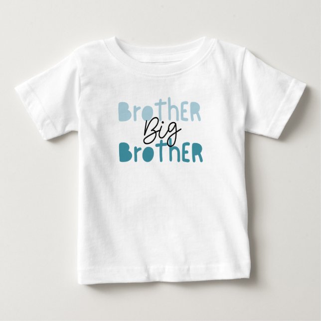 Camiseta De Bebé Big Brother Tee. Companion to Lil' Brother Tee (Anverso)