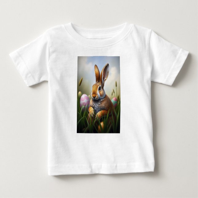 Camiseta De Bebé Big Bunny Baby 🐰 Shirt 💖 (Anverso)