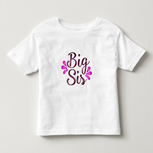 Camiseta De Bebé Big Sis (Anverso)