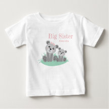 Big sister adjustable name with cute bear