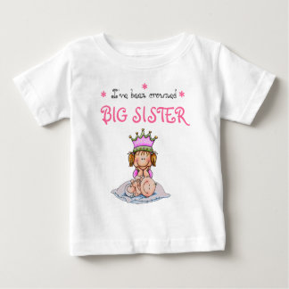 Camiseta De Bebé big sister crowned
