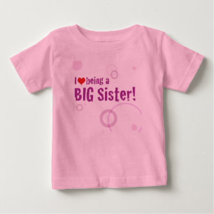Camiseta De Bebé Big Sister Long Sleeve
