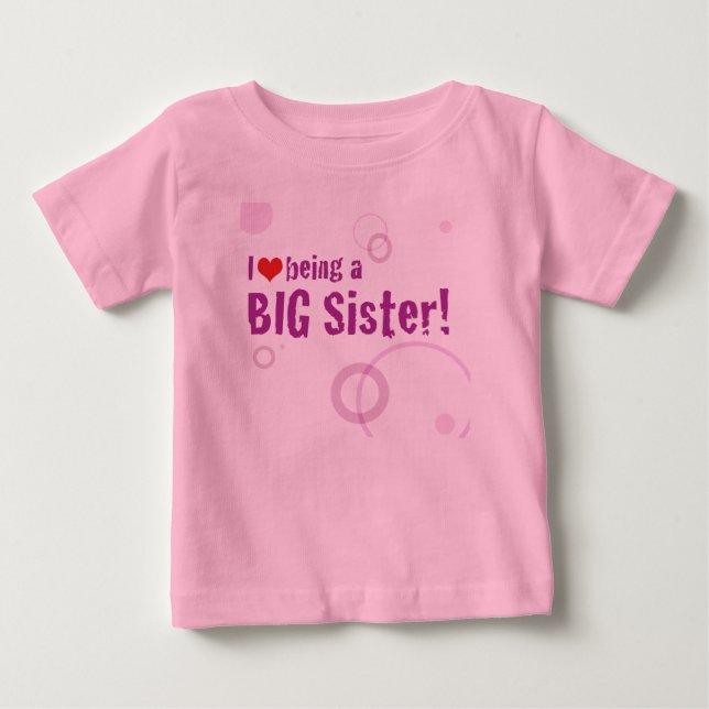 Camiseta De Bebé Big Sister Long Sleeve (Anverso)