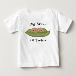 Camiseta De Bebé Big Sister Of Twins