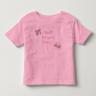 Camiseta De Bebé Big Sister Secret; Hermana grande secreto