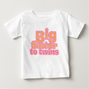 Camiseta De Bebé Big Sister to Twins