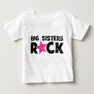 Camiseta De Bebé Big Sisters Rock