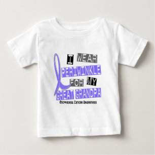 Camiseta De Bebé Bígaro para mi cáncer del esófago del gran abue
