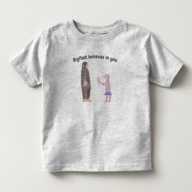 Camiseta De Bebé Bigfoot Believes in You Toddler T-Shirt (Anverso)