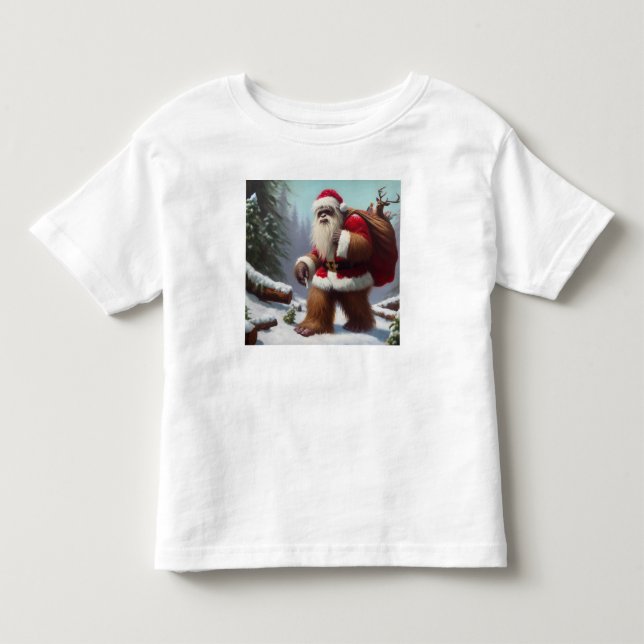 Camiseta De Bebé Bigfoot Santa Claus (Anverso)