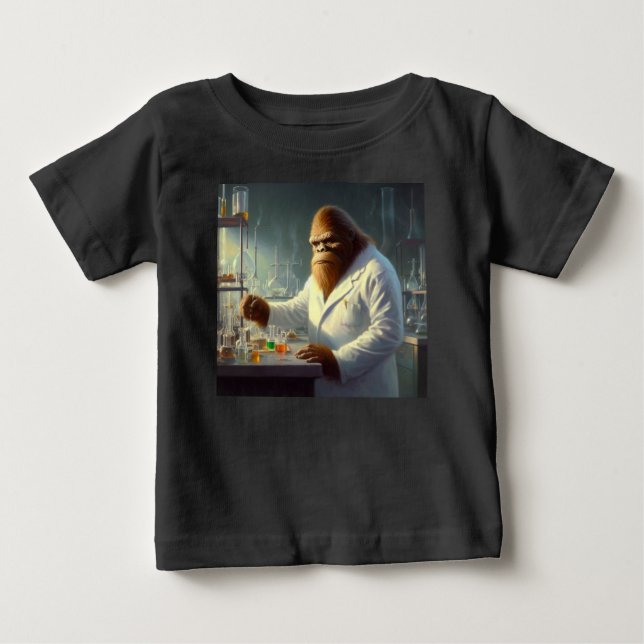 Camiseta De Bebé Bigfoot Scientist (Anverso)