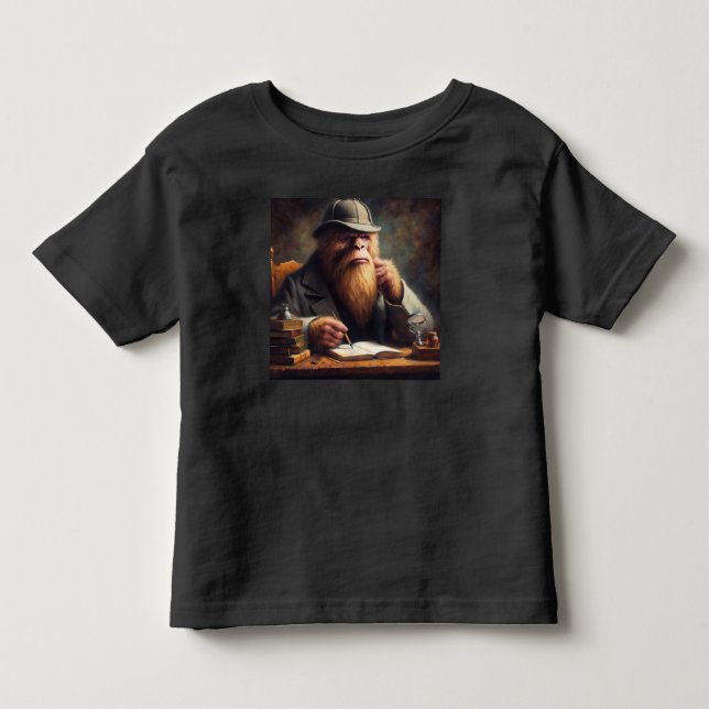 Camiseta De Bebé Bigfoot Sherlock Holmes (Anverso)