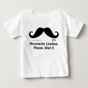 Camiseta De Bebé bigote
