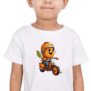 Camiseta De Bebé Bike Boy Print Modern Cute Kids
