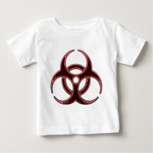 Camiseta De Bebé Bio símbolo oxidado del peligro