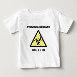 Camiseta De Bebé Biohazard posible inminente usted puede ser en