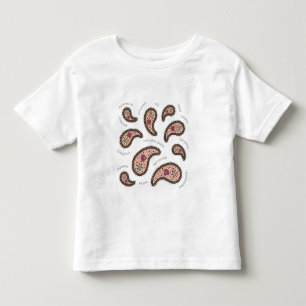 Camiseta De Bebé Biología de protozoos Paramecia Paisley Ciencia