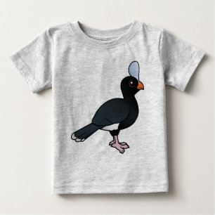 Camiseta De Bebé Birdorable Curassow con casco