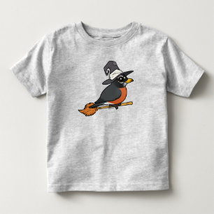 Camiseta De Bebé Birdorable Petirrojo Americano Bruja Halloween