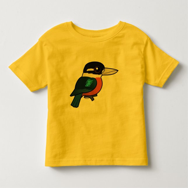 Camiseta De Bebé Birdorable Rufo-hinchó Kookaburra (Anverso)