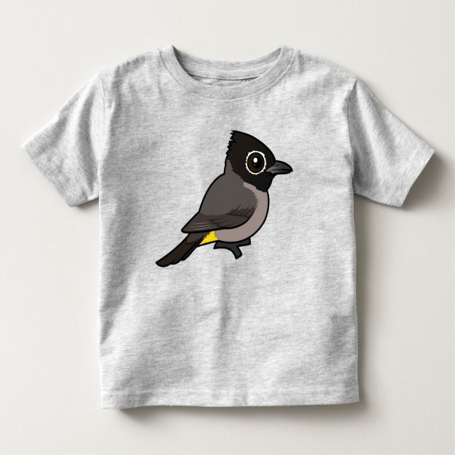Camiseta De Bebé Birdorable White-spectacled Bulbul (Anverso)