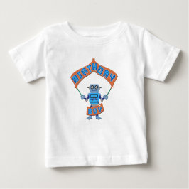Camiseta De Bebé Birthday Boy Robot