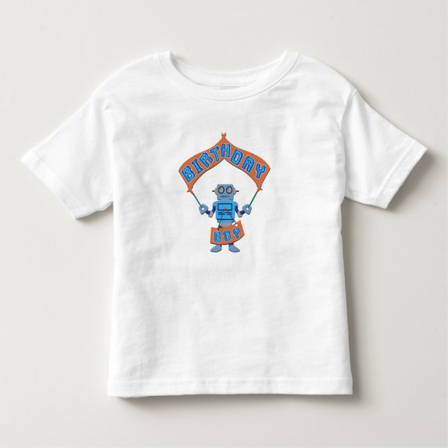 Camiseta De Bebé Birthday Boy Robot (Anverso)