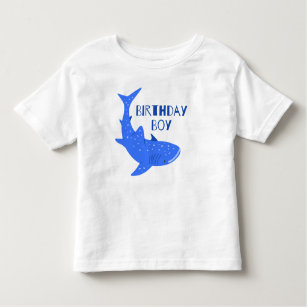 Camiseta De Bebé Birthday Boy Whale Shark Tee